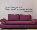 You don't Choose Quotes Wall  Art Stickers
